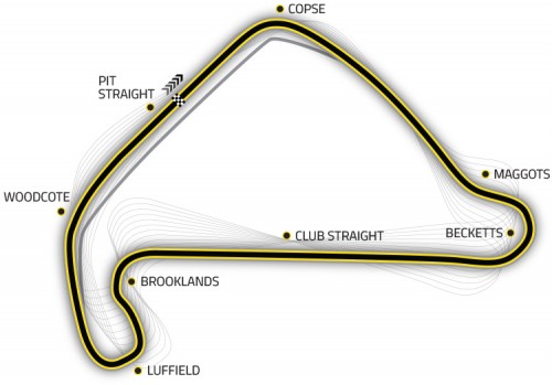 Silverstone National race map