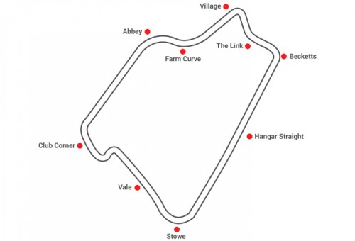 Silverstone International race map