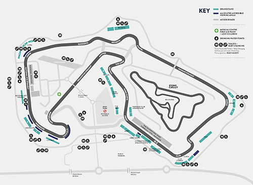 Silverstone Grand Prix race map